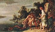 Pieter Lastman The Angel and Tobias with the Fish oil painting artist